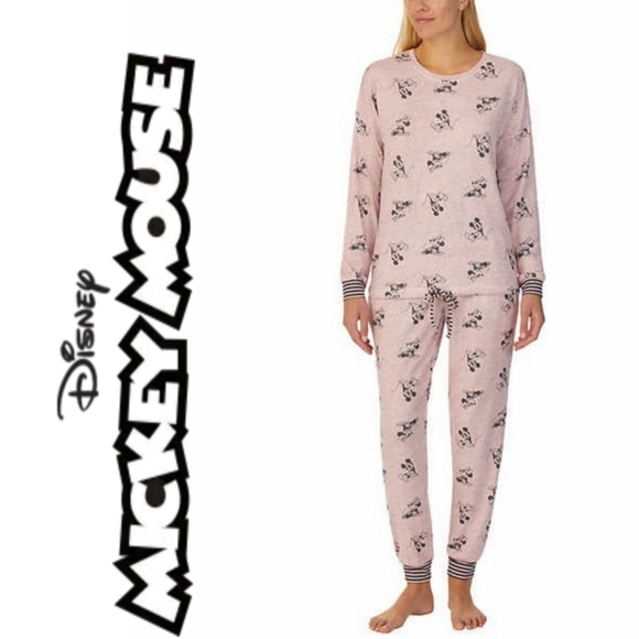 Disney Mickey Mouse/Minnie Mouse 2 Piece Lounge/Pajama Set NWT - Picture 1 of 8